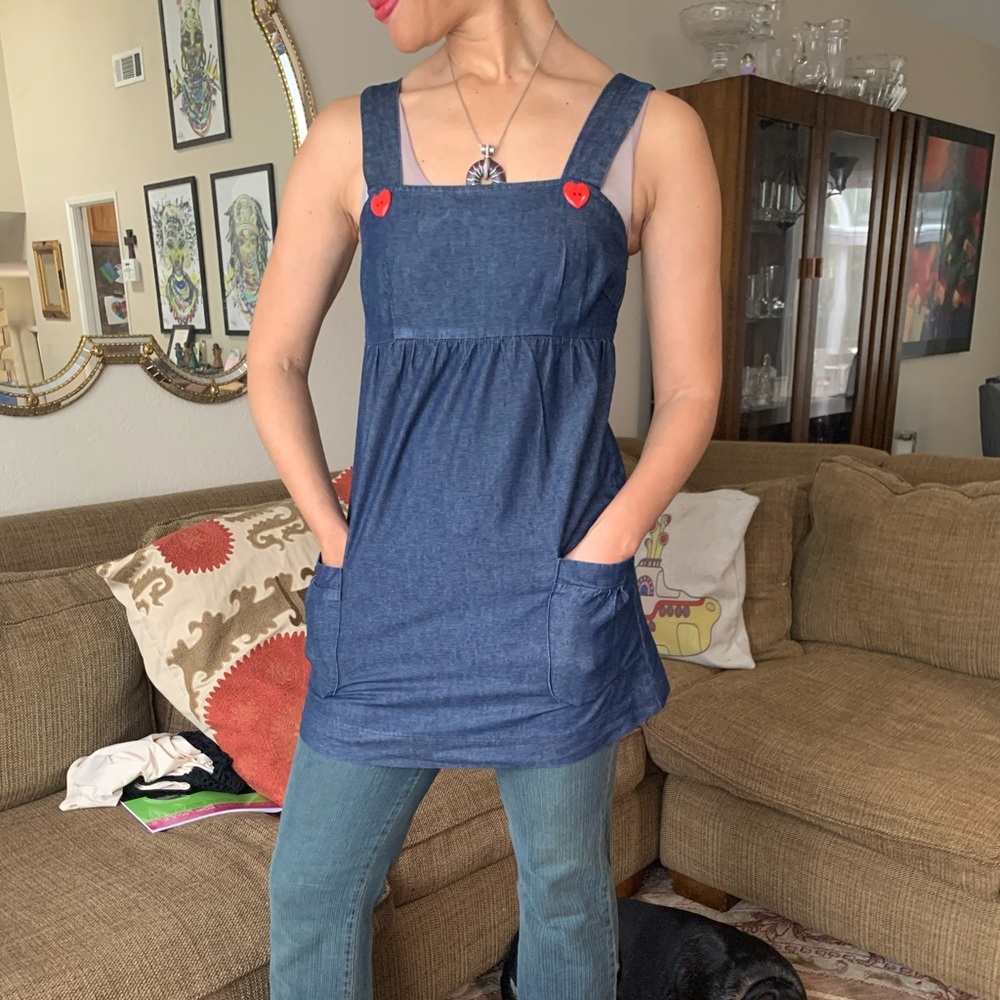 Dark denim tunic Sz Small